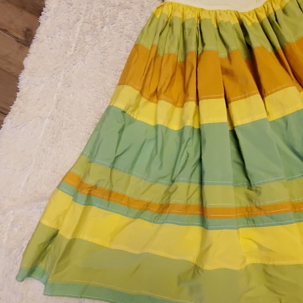 ts dixin stripe flare midi dress - Picture 3 of 6